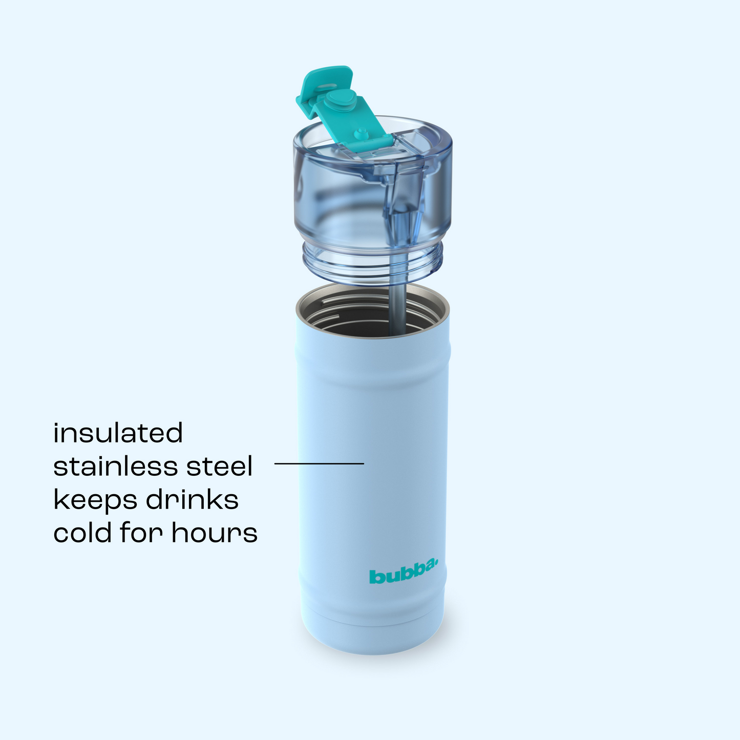 bubba 18 oz DualSip Insulated Stainless Steel Water Bottle - Daydreamin - US 9424