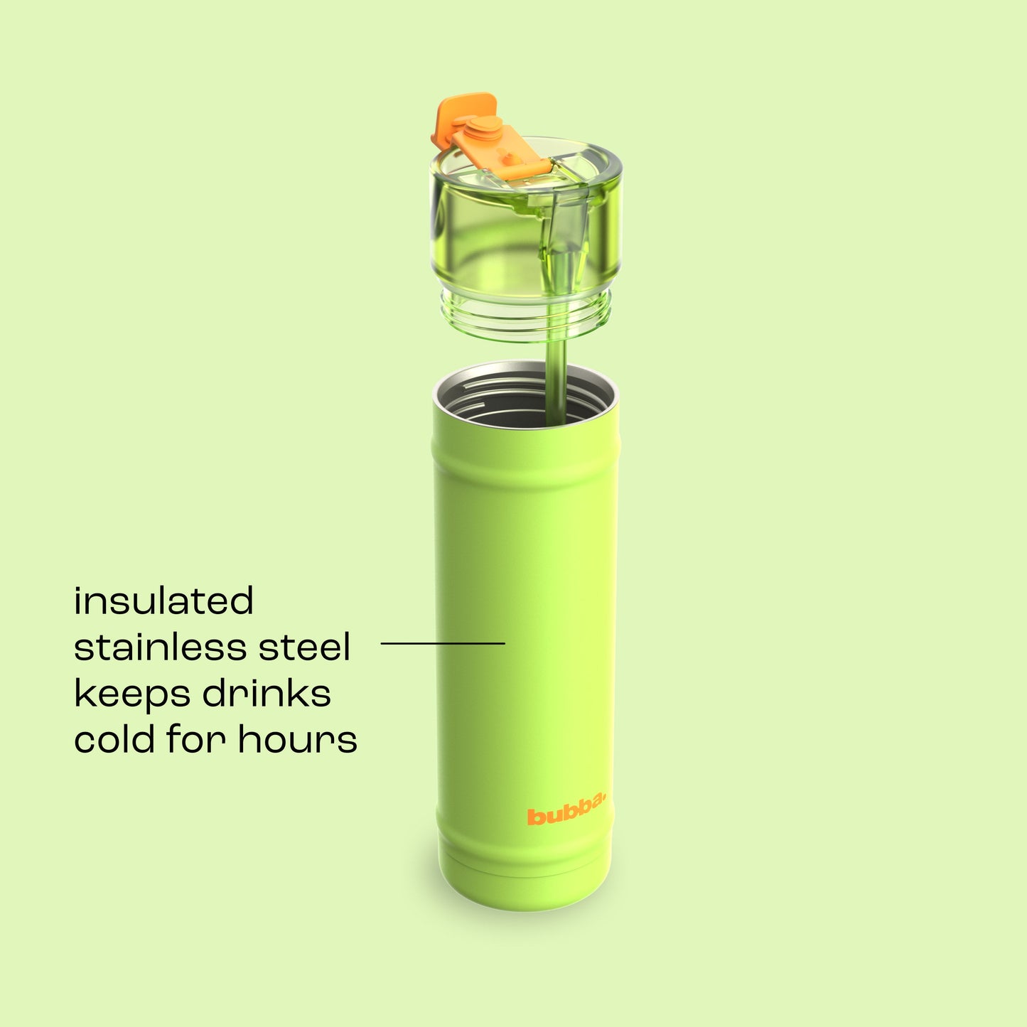 bubba 24 oz DualSip Insulated Stainless Steel Water Bottle - Glow Up - US 8326