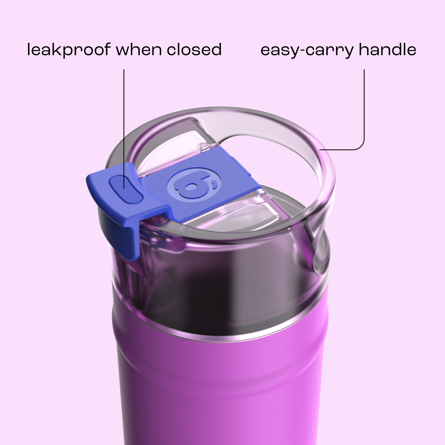 bubba 18 oz DualSip Insulated Stainless Steel Water Bottle - Mood Booster - US 4877