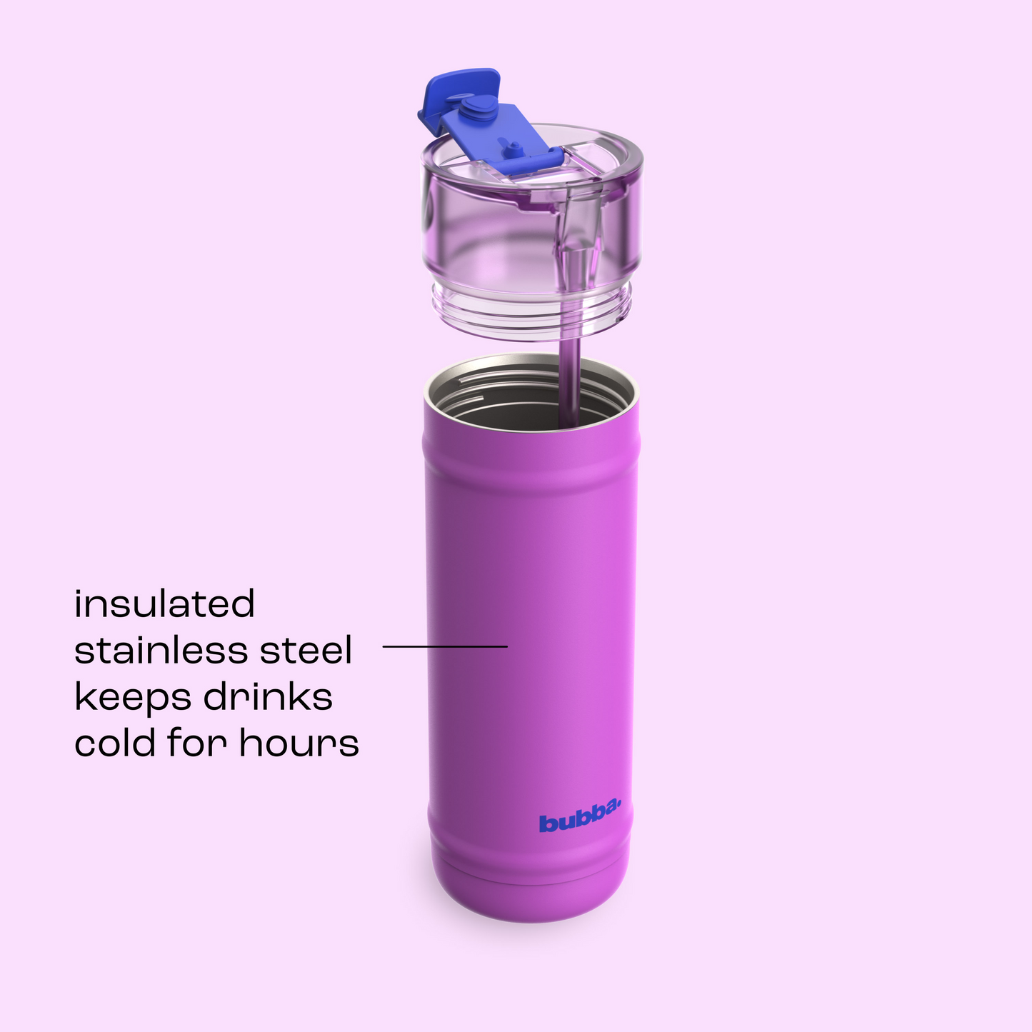 bubba 32 oz DualSip Insulated Stainless Steel Water Bottle - Mood Booster - US 6910
