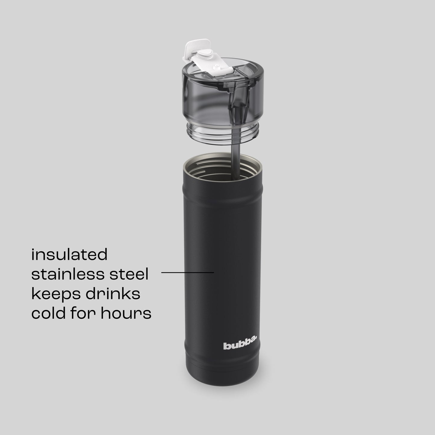 bubba 24 oz DualSip Insulated Stainless Steel Water Bottle - Office Siren - US 3378
