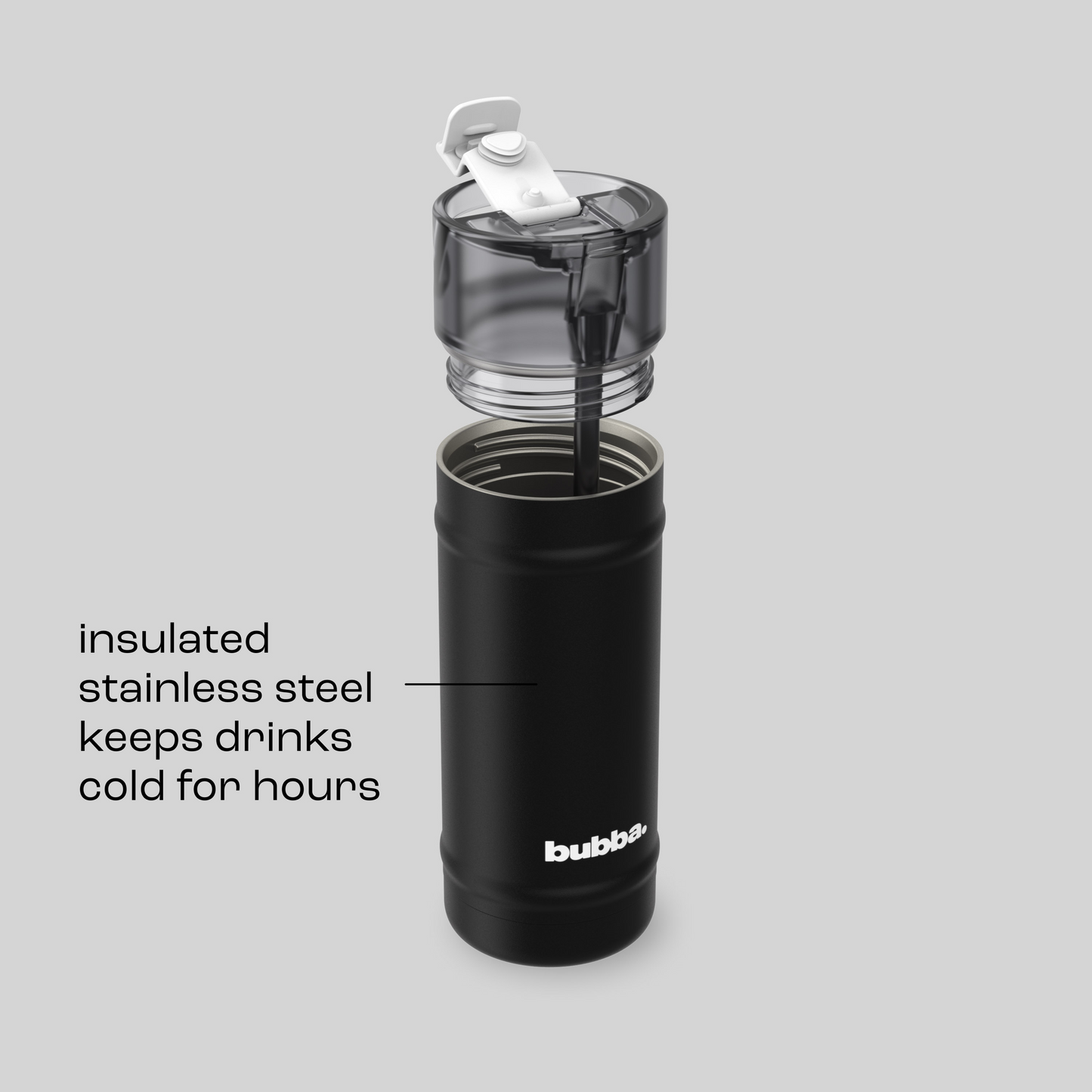 bubba 18 oz DualSip Insulated Stainless Steel Water Bottle -  Office Siren - US 6702