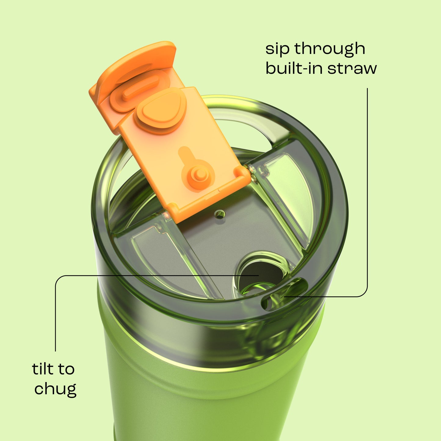 bubba 24 oz DualSip Insulated Stainless Steel Water Bottle - Glow Up - US 8326