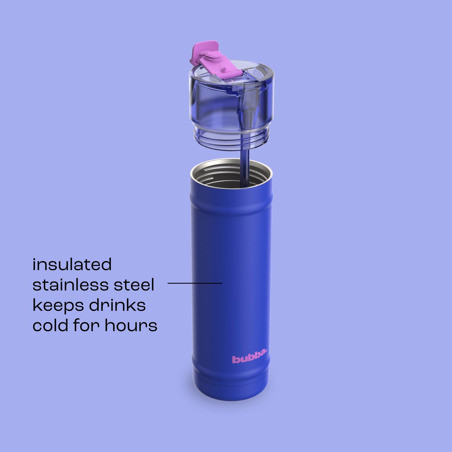 bubba 24 oz DualSip Insulated Stainless Steel Water Bottle - Ocean Energy - US 9288