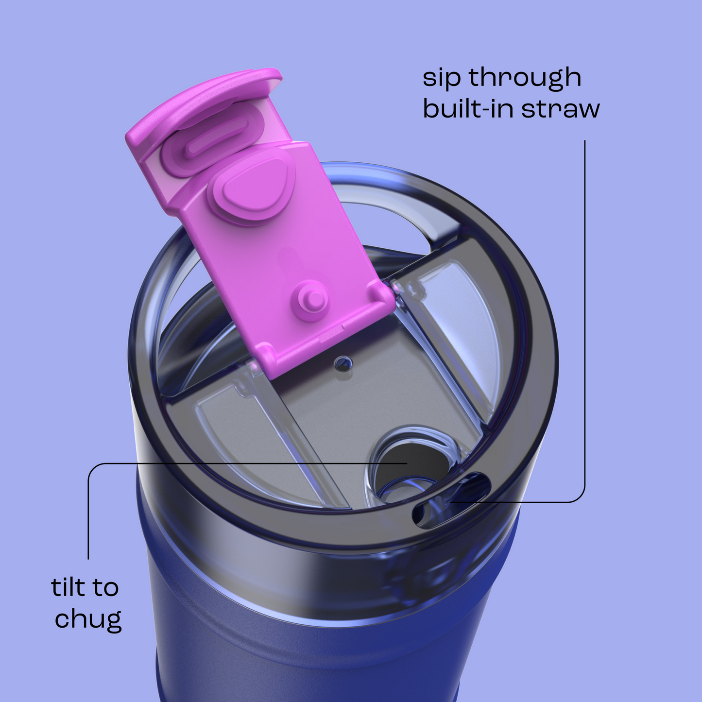 bubba 18 oz DualSip Insulated Stainless Steel Water Bottle - Ocean Energy - US 5093
