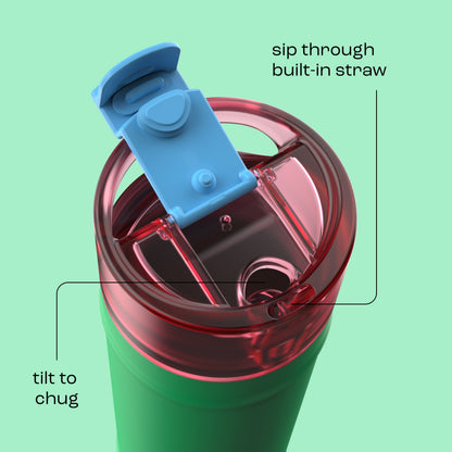 bubba 24 oz DualSip Insulated Stainless Steel Water Bottle - Fresh Serve - US 8946