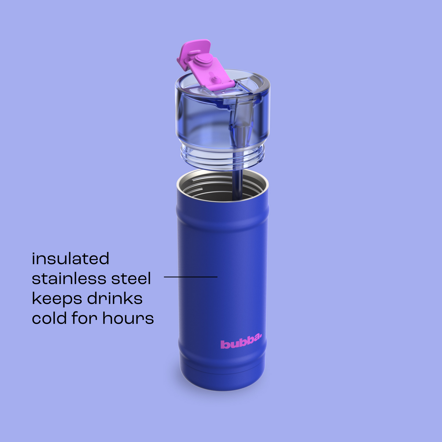 bubba 18 oz DualSip Insulated Stainless Steel Water Bottle - Ocean Energy - US 5093