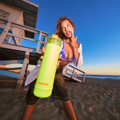bubba 18 oz DualSip Insulated Stainless Steel Water Bottle - Mood Booster - US 4877