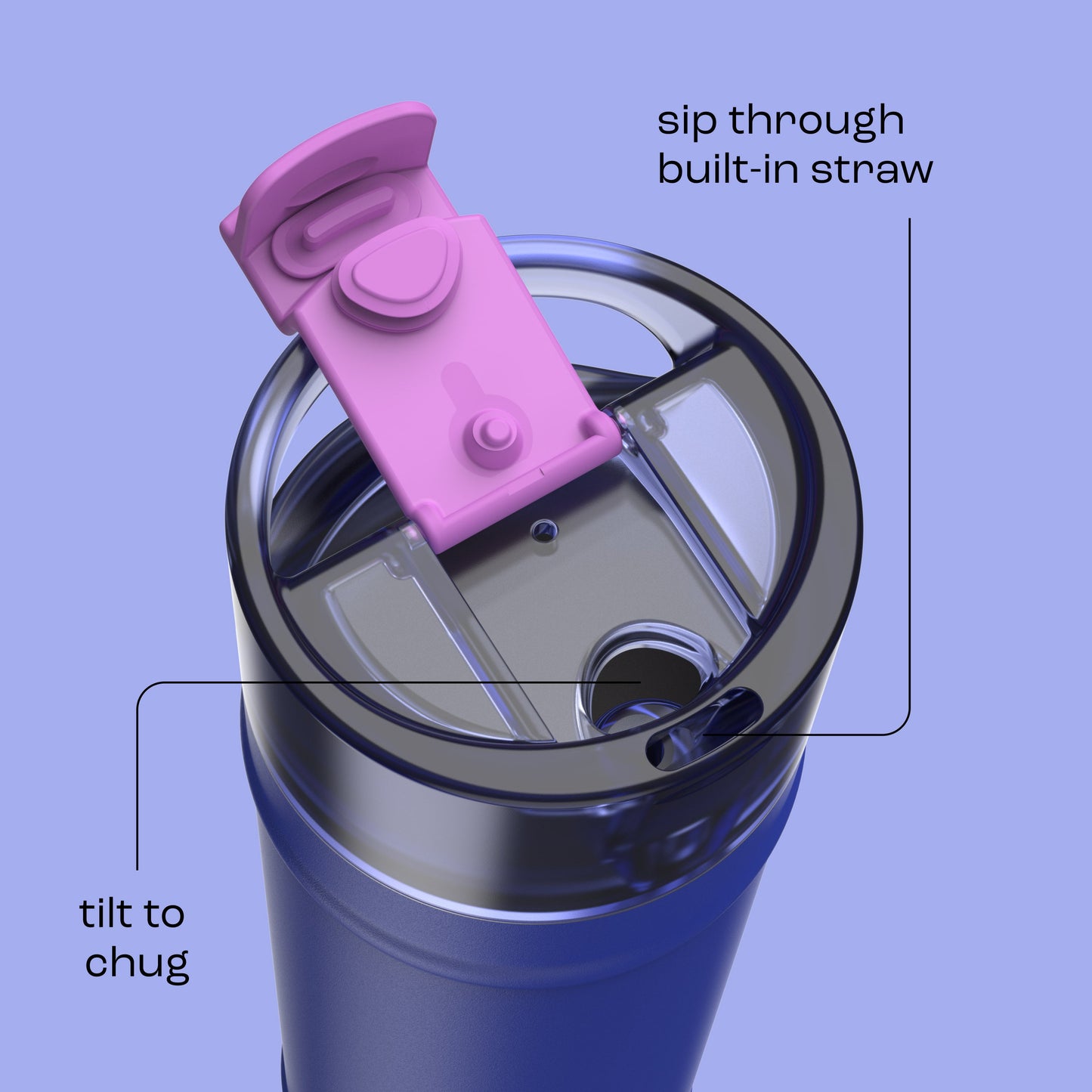 bubba 24 oz DualSip Insulated Stainless Steel Water Bottle - Ocean Energy - US 9288